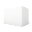 © mirexon - Blank paper or cardboard box template standing on white background