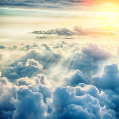 Fototapete - Beautiful blue sky background