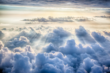 Beautiful blue sky background