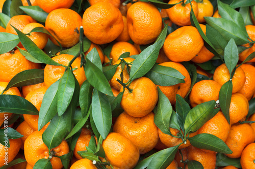 Plakat Mandarynki  swieze-tlo-mandarynki-pomarancza
