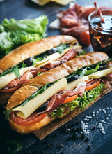 Submarine Sandwiches Served