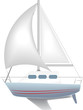 vector image of a boat.
