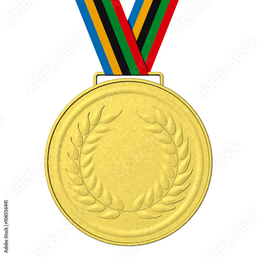 Fotografía Medaglie Olimpiche 123_A
Medaglie olimpiche: Oro con nastro con i colori olimpici