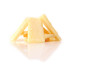 fresh parmesan cheese slice in white #2
