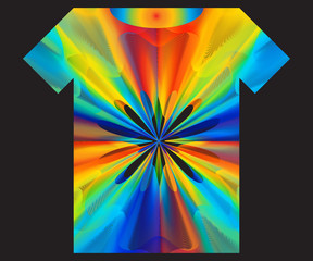 Wall Mural - Psychedelic T-shirt