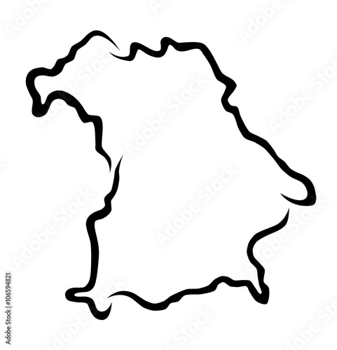 Karte Bayern - 1 - Buy this stock vector and explore similar vectors at