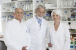 © Klaus Tiedge/Blend Images - Senior Caucasian scientists smiling in lab