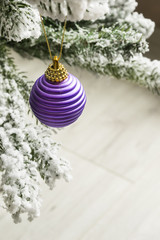 Poster - Purple christmas ball