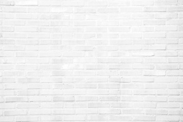  White grunge brick wall texture background