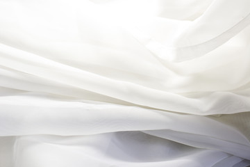 white fabric transparent