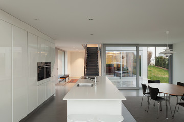 Modern white kitchen