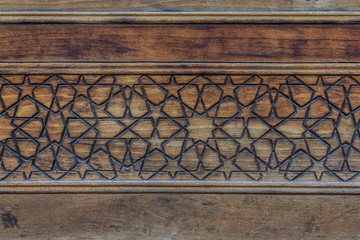 Wall Mural - Islamic decoration on wood in Kashan, Iran
