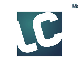 Wall Mural - LC Initial Logo for your startup venture