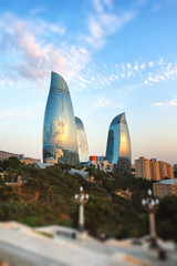 panorama of Baku city, Azerbaijan