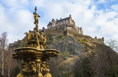 Plakat Zamek w Edynburgu w Szkocji