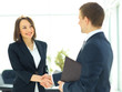 © ASDF - Two professional business people shaking hands