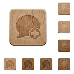 Sticker - Post blog comment wooden buttons