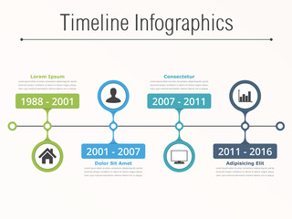 Wall Mural - Timeline Infographics