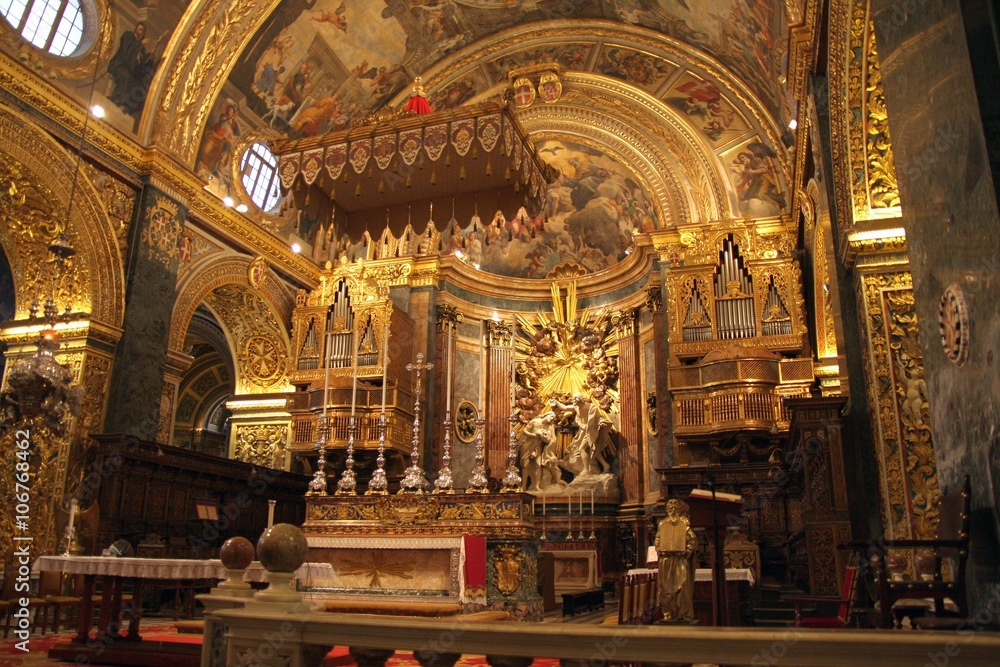 Obraz na płótnie St. Johns Co-Cathedral, La Valletta, Malta w salonie