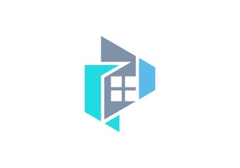 real estate logo, house symbol icon, home apartment building vector design