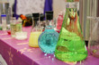© sergeevspb - laboratory glassware with colored liquids to show learning magic tricks for kids