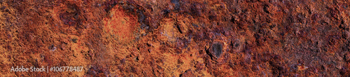 Obraz Dibond Front-end rusty old metal banner