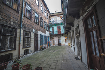 The Typical Old Courtyard in the Historic City of Budapest in Hungary