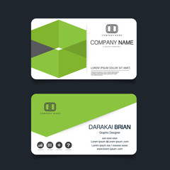 Name card, Modern simple business card template. Vector illustration