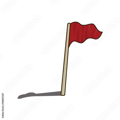 Beach Flag Stock Vector Adobe Stock