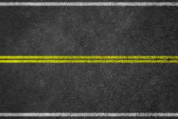 Wall Mural - Asphalt road background with line marking