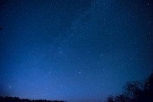 Beautiful Blue Night Sky With Many Stars