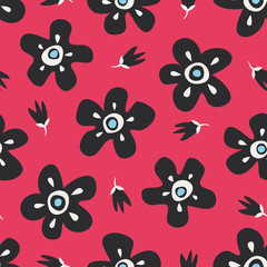Fototapete - seamless floral pattern