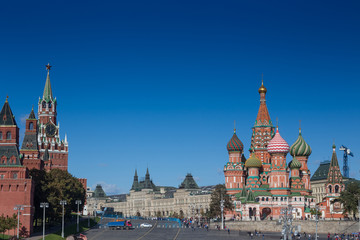 Wall Mural - Moscow,Russia,Red square,view of St. Basil's Cathedral