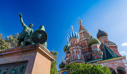 Wall Mural - Moscow,Russia,Red square,view of St. Basil's Cathedral