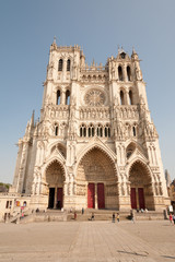 Famous Cathedral Basilica of Our Lady of Amiens, Picardy, France