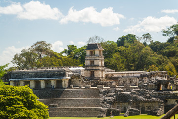 Ruins of the ancient Mayan city of Palenque, Mexico