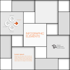 Wall Mural - Grid Layout Elements #Vector Background 