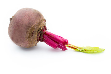 Beetroot isolated on the white background.