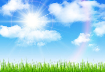 Wall Mural - sunny sky background