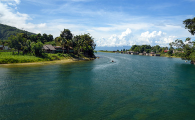 Wall Mural -  Poso River near Tentena. Indonesia