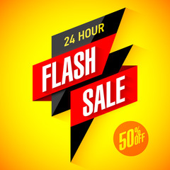 Wall Mural - 24 hour Flash Sale banner