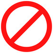 Ban sign red