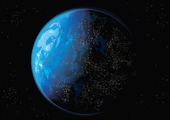earth in space