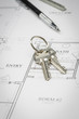 © Andy Dean - Engineer Pencil, Ruler and Keys Resting On House Plans