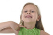 © Wordley Calvo Stock - cute little girl pointing her neck in body parts learning school chart serie