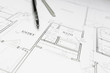 © Andy Dean - Engineer Pencil and Ruler Resting on House Plans