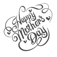 Poster - mothers day, text, vector