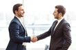 © zinkevych - Positive business partners shaking hands