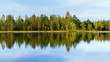 Reflection in Blue Laked, North Finland,  Laplan