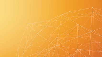 Bright abstract digital network connections 3d animation